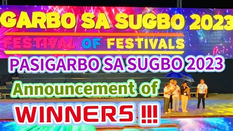 pasigarbo sa sugbo winners|LIST: Winners of the Pasigarbo sa Sugbo 2023 .